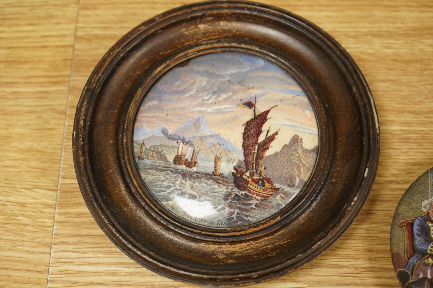 Five various 19th century pot lids